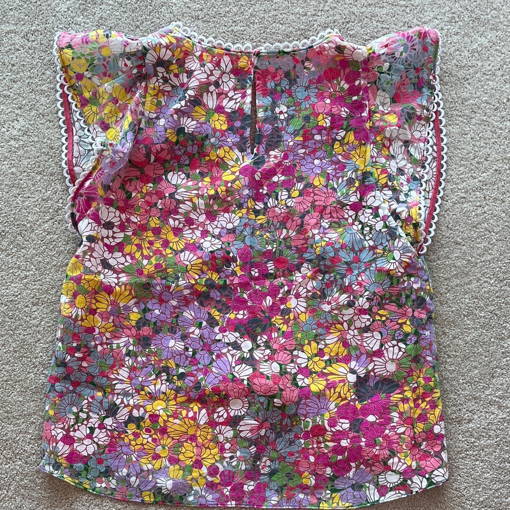 Kate Spade Pink Floral Top size M - Picture 3 of 5